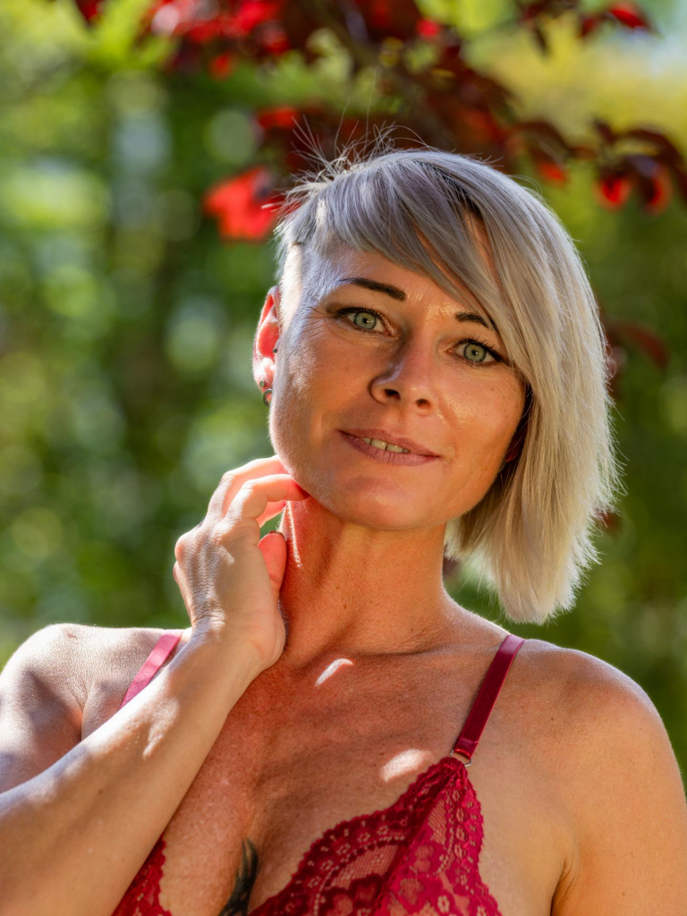 Portraitshooting mit dem Model "Total Blue"